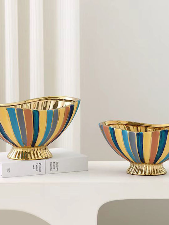 Keskor Decorative Bowl Multicolour 27x18x14cm
