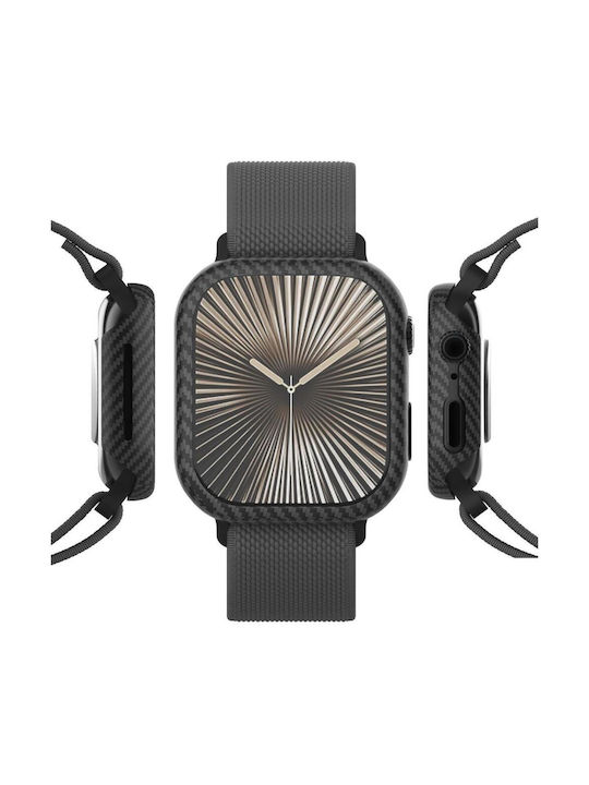 Nekit Kevlar Protection Case in Black color for Apple Watch 11, Apple Watch 10 42mm