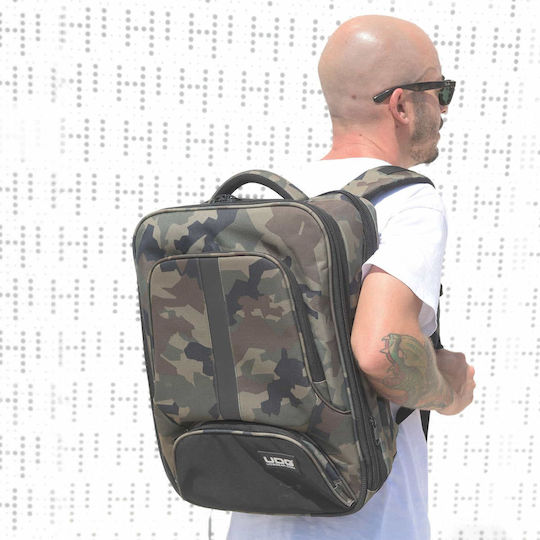 UDG Slim Tasche Rucksack Black Camo Orange Inside