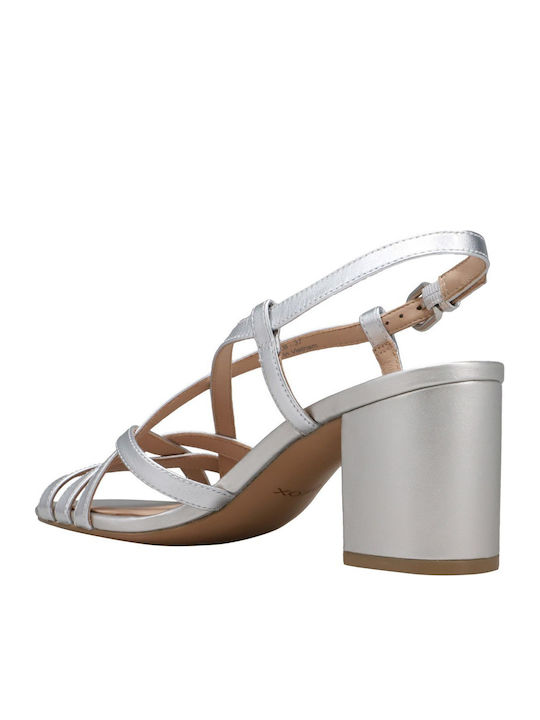 Leather Sandals Silver