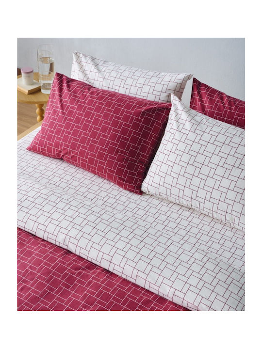 Kentia Bettbezug-Set Baumwolle King Size mit 2 Kissenbezügen 265x245 Loft 05