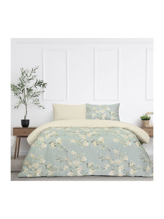 Kocoon Duvet Cover Set Cotton Queen with 2 Pillowcases 225x245 Clementine