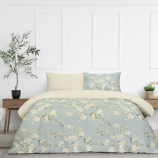 Kocoon Bettbezug-Set Baumwolle Einzelbett mit Kissenbezug 165x245 Clementine