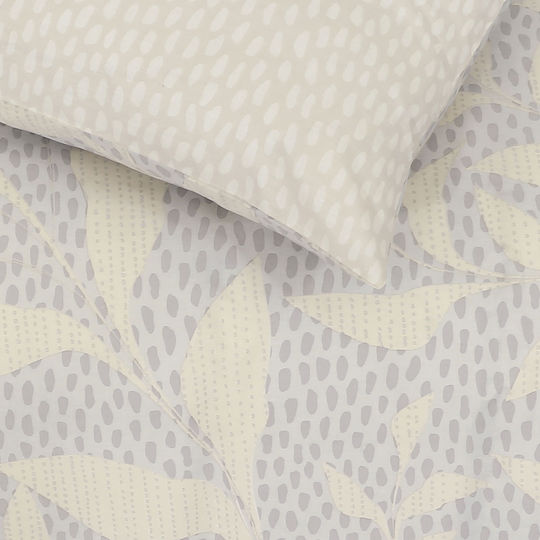 Kocoon Duvet Cover Set Cotton Queen with 2 Pillowcases 225x245 Light Blue