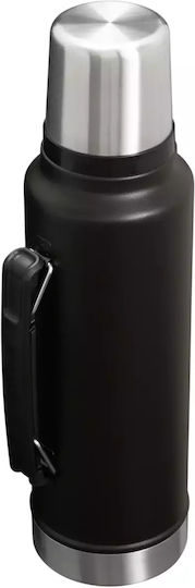 Stanley Classic Legendary Stainless Steel Thermos Bottle BPA Free 1.4lt Matte Black Pebble With Handle