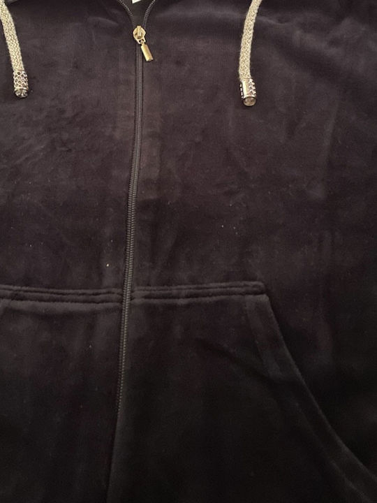 Sweatpants Set Velvet Black
