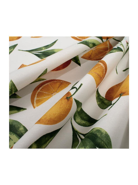 Dimcol Checkered Stain Resistant Road Oranges 474 474 White-orange 90x90cm