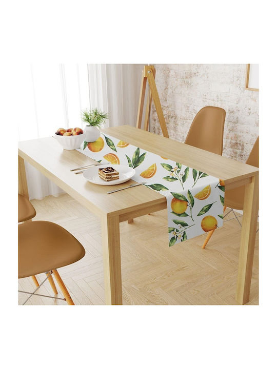 Dimcol Tablecloth Stain Resistant Oranges 474 474 White-orange 140x180cm