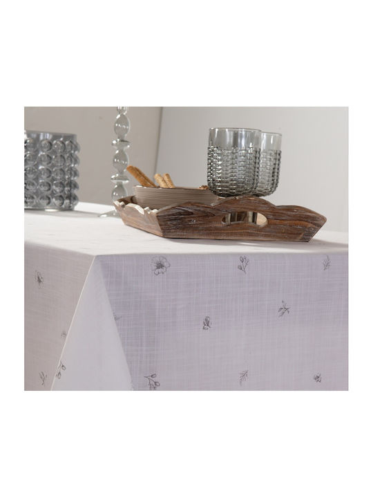 Nef-Nef Homeware Τραπεζομάντηλο Βαμβακερό Serena Ecru 150x300εκ.