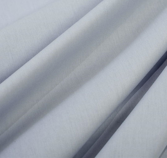 Dimcol Μαξιλαροθήκη με Φάσα Light Blue-grey 50x70εκ.