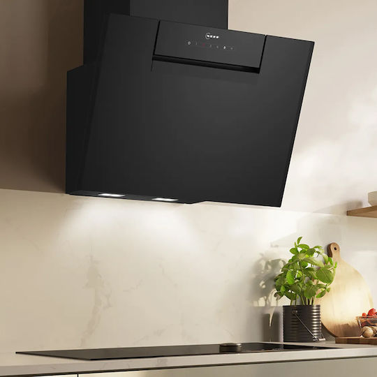 Neff Απορροφητήρας Καμινάδα 60cm Μαύρος με Wi-Fi