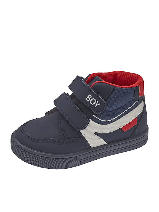 Falafel Kids Sneakers High with Scratch Blue