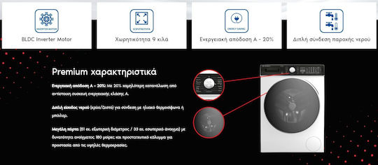Morris Πλυντήριο Ρούχων 9kg 1400 Στροφών WIW-91429