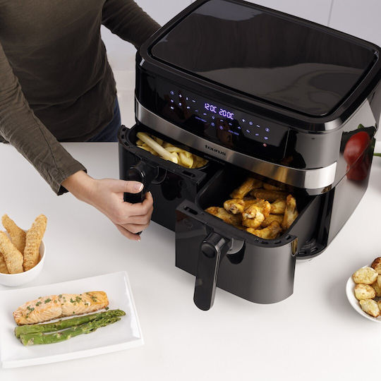 Taurus AF2600D Air Fryer with Double Removable Container 9lt Black