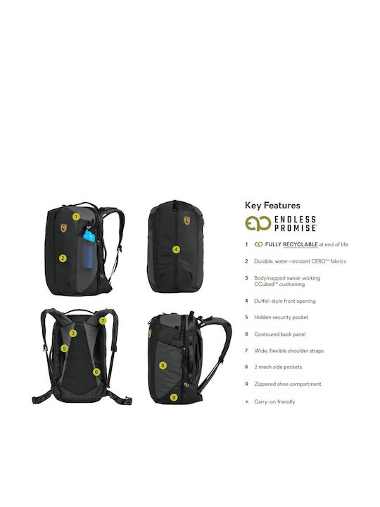 Nemo Equipment Backpack Waterproof 40lt Black