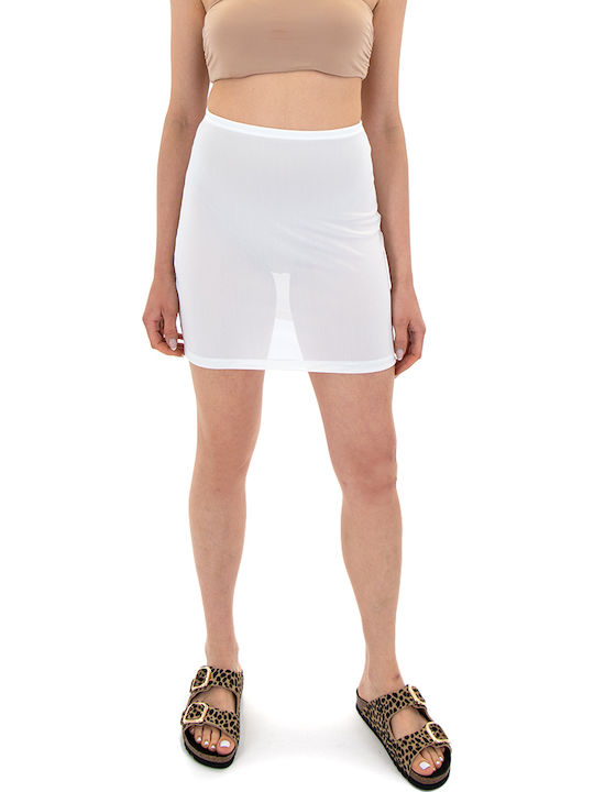 Underskirt Mini Rock Weiß
