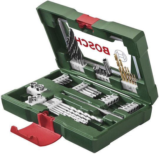 Bosch V-line Set of 48 Drills with Hexagonal Shank for Metal, Masonry and Wood