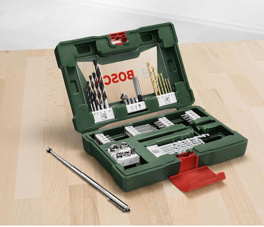 Bosch V-line Set of 48 Drills with Hexagonal Shank for Metal, Masonry and Wood