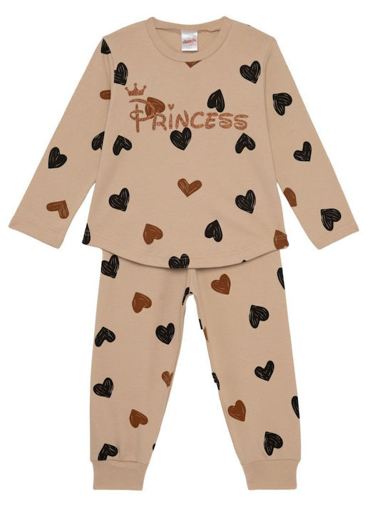 Minerva Pijama pentru copii Beige Princess Princess