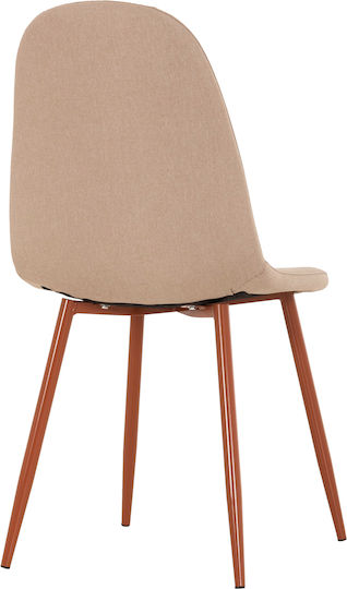 Leonardo Stühle Speisesaal Beige 4Stück 45x47x87cm