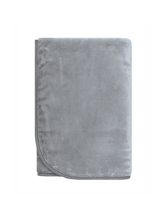 Kentia Κουβέρτα Κούνιας Baby Notte Γκρι 100x140εκ.