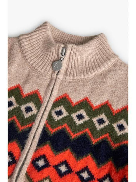 Kids Cardigan Knitted Beige