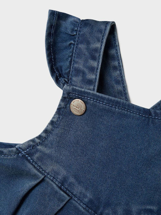 Name It Παιδική Τζιν Σαλοπέτα Dark Blue Denim