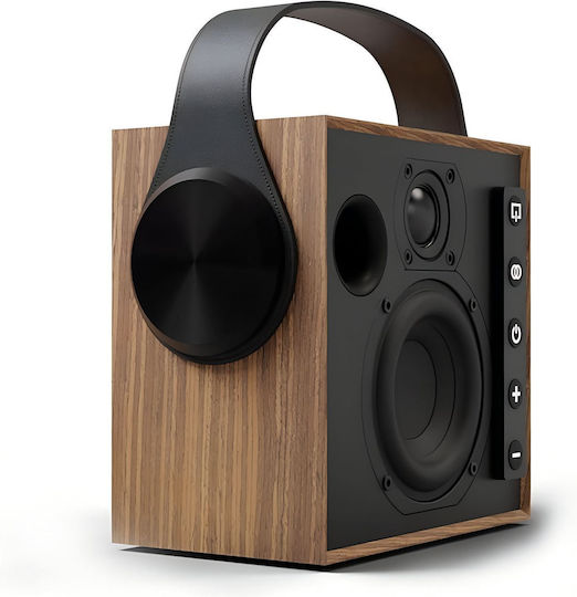 Morel Biggie Bluetooth Speaker 60W with Battery Life up to 20 hours Oak Wood