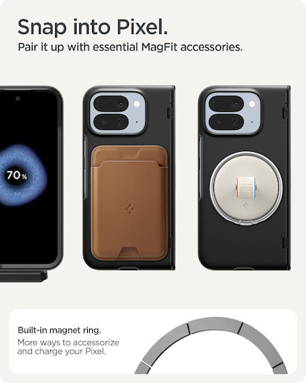 Spigen Slim Armor Pro MagSafe Back Cover Πλαστικό / Σιλικόνης Μαύρο (Google Pixel 10 Pro Fold)