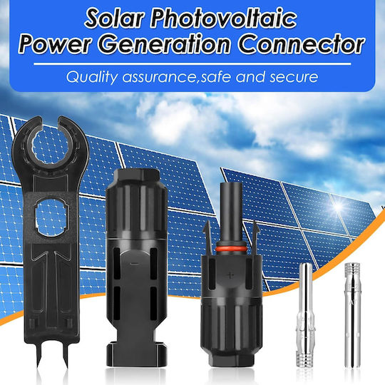 Set 10 Conectori Onuvio MC4 Accesorii Fotovoltaice Panouri Solare Masculin Feminin 1000V 45A Certificat CE RoHS Impermeabil IP67