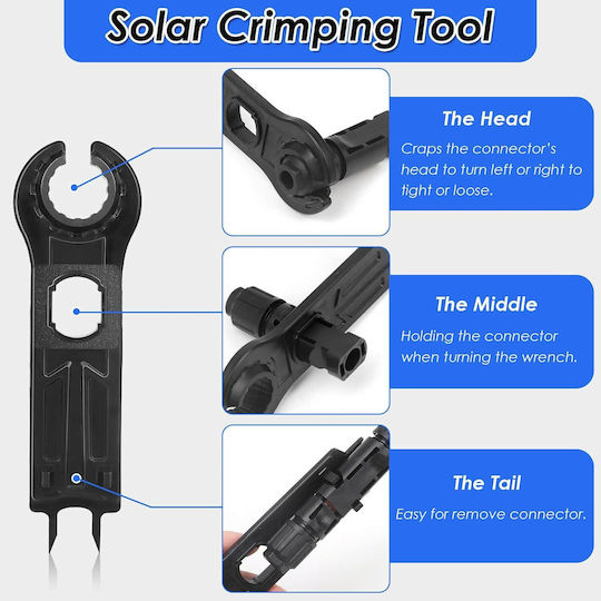 Set 10 Conectori MC4 Onuvio Accesorii Fotovoltaice Panouri Solare Masculin Feminin 1000V 30A Certificat CE RoHS Impermeabil IP67