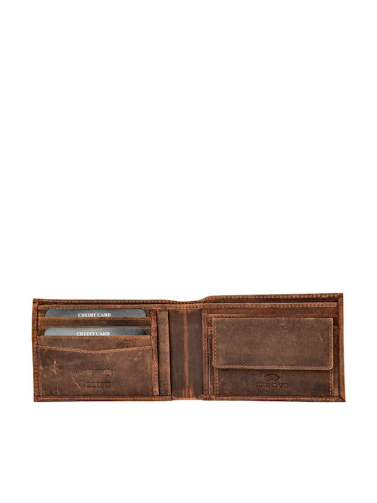 Men's Wallet Classic with RFID Brown