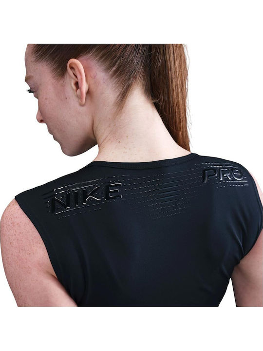Tank Women's Athletic Blouse Sleeveless Dri-Fit Black