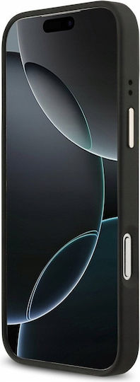 Guess Umschlag Rückseite Silikon / Kunststoff / Synthetisches Leder Schwarz (iPhone 17 Pro Max)