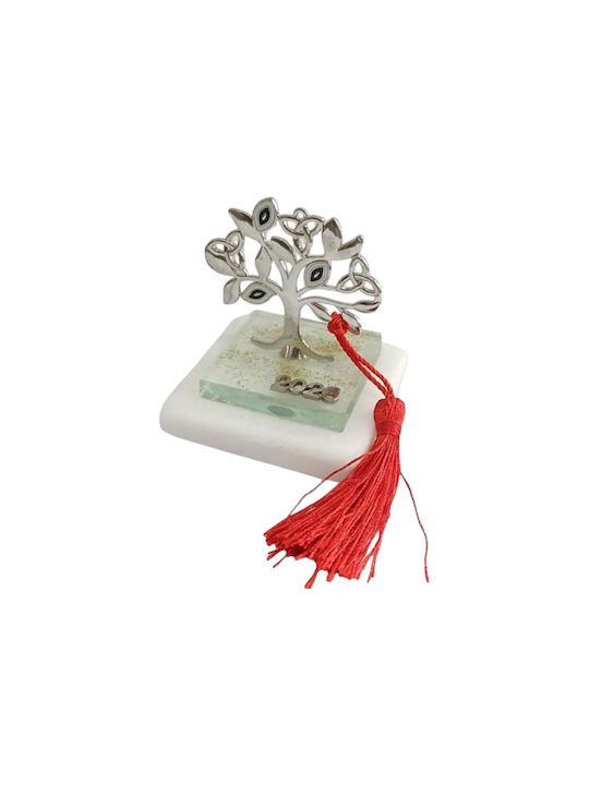 Kalliopi Silver Tischplatte Glücksbringer Bäumchen Silber aus Stein 2026 7x9cm 1Stück