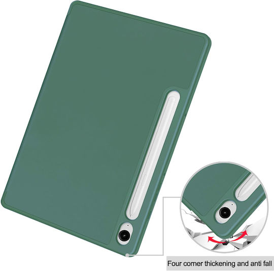 Husă Ultra Slim pentru Samsung Galaxy Tab S10 Lite S10 FE 10.9" 2025 Silicon TPU Smart Cover Verde Marin