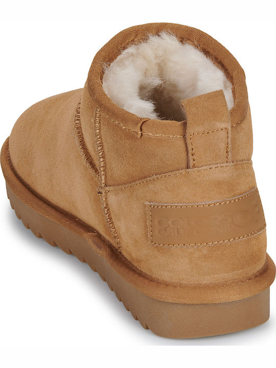 Stiefeletten Damen Tan