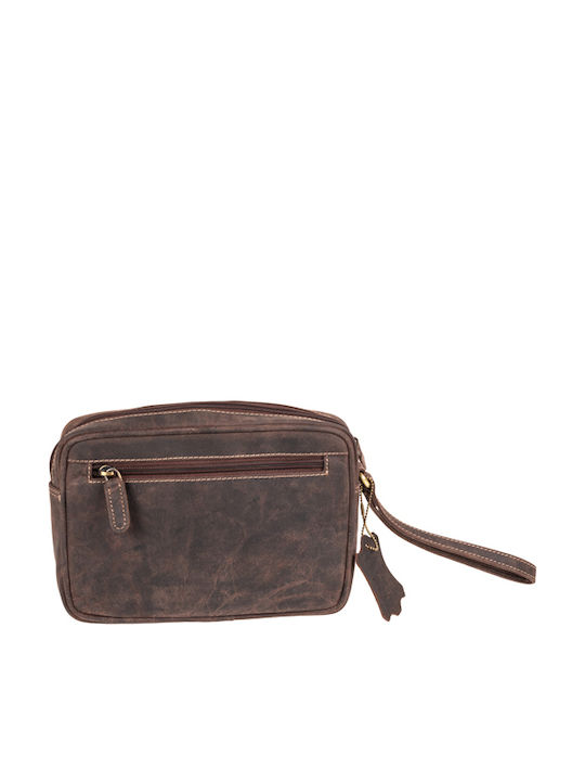 Leather Men's Bag Shoulder / Crossbody Brown