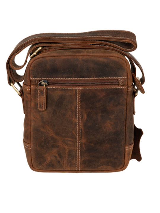Leather Men's Bag Shoulder / Crossbody Tabac Brown