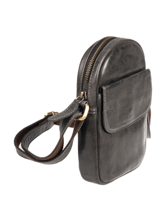 Leather Men's Bag Shoulder / Crossbody Black