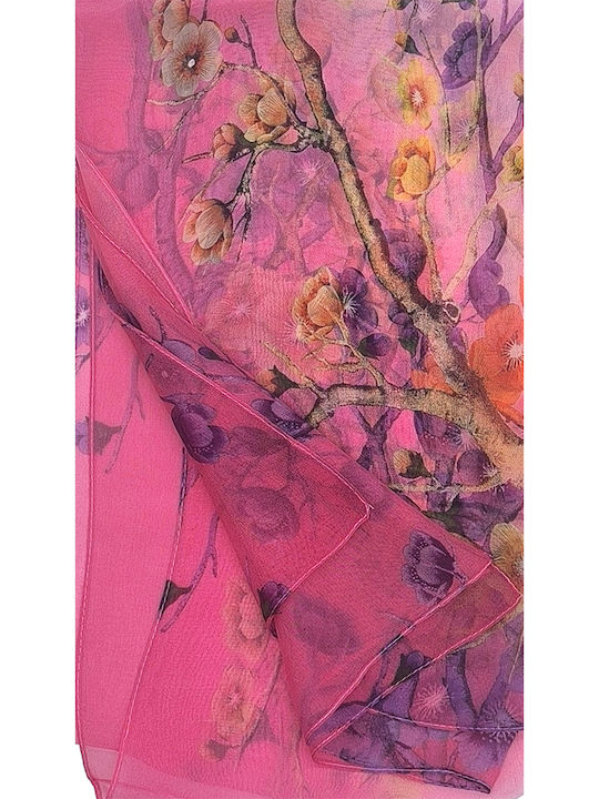 Gift-Me Women's Silk Scarf Pink