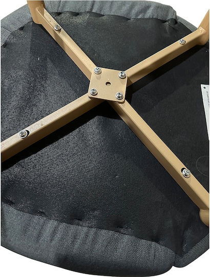 Luzia Scaune Sala de mese Grey/Natural 1buc 57x60x78buc