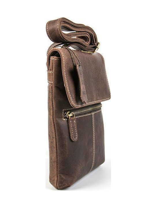 De piele Geantă de damă Rucsac Maro