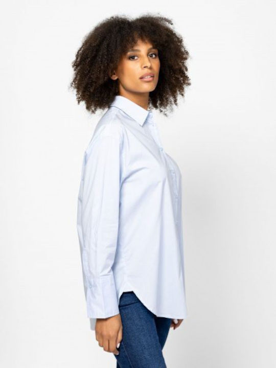 Women's Long Sleeve Shirt L.t Navy