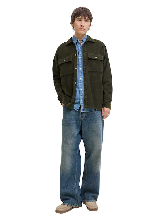 Long Sleeve Corduroy Overshirt Rosin Green