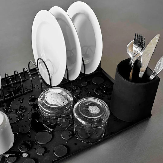 Zone Denmark Dish Sink Strainer Silicone Black 45x36x22cm