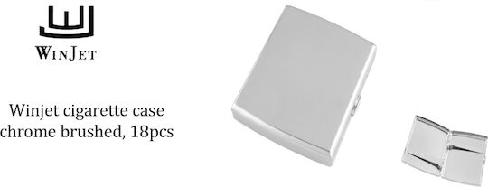 Metallische Silber Zigarettenschachtel Winjet 800910