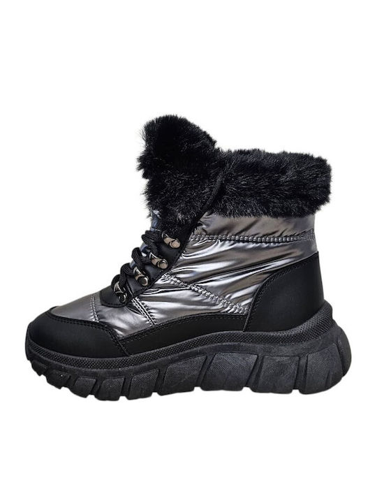 Stiefeletten Damen Schwarz
