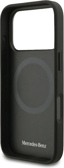 Mercedes-Benz Umschlag Rückseite Leder Schwarz (iPhone 17 Pro)