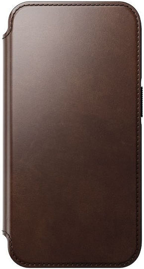 Nomad Wallet Piele / Silicon 2mm Maro (iPhone 17 Pro Max)
